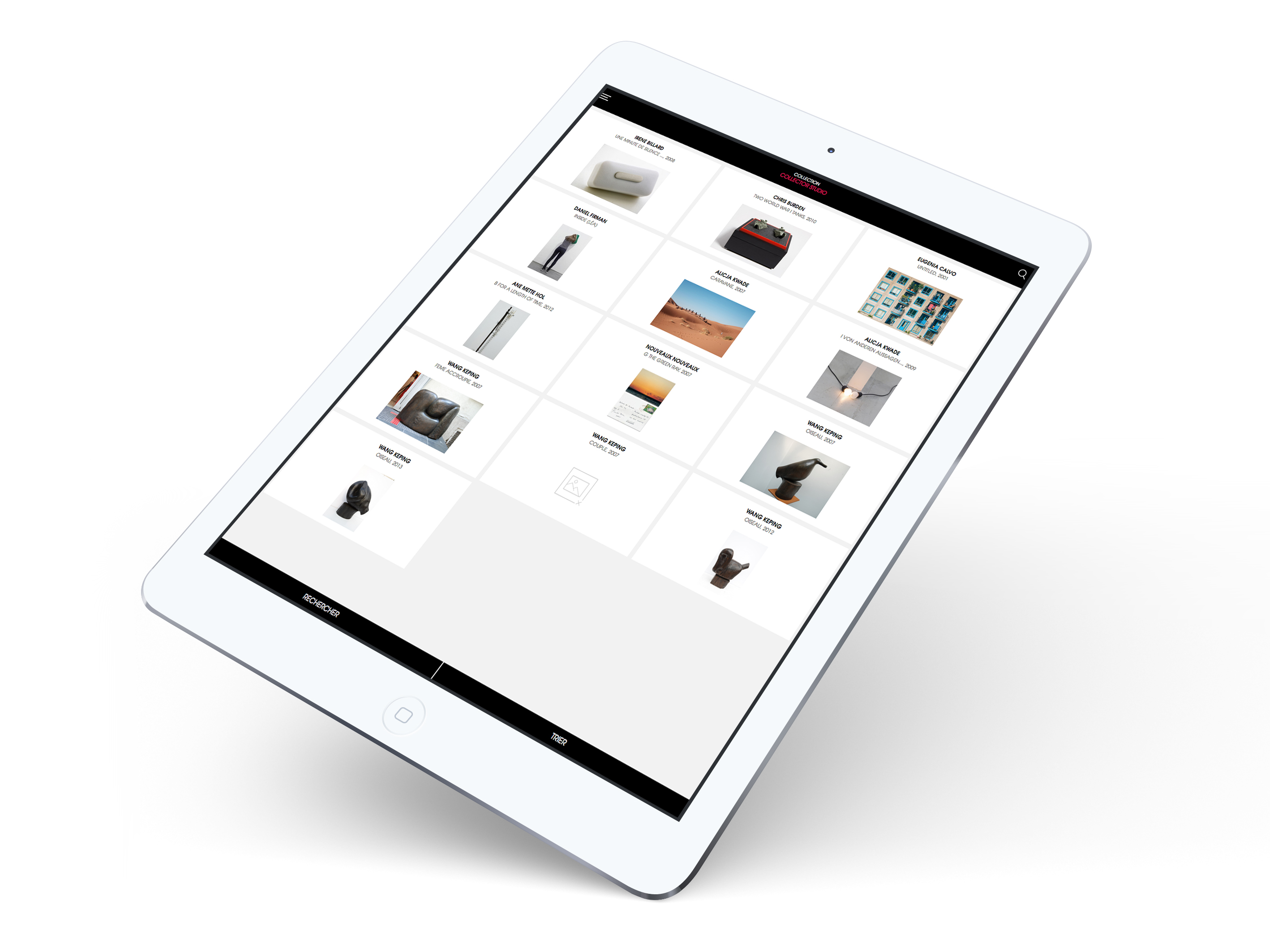 consultez votre inventaire sur tablette iPad